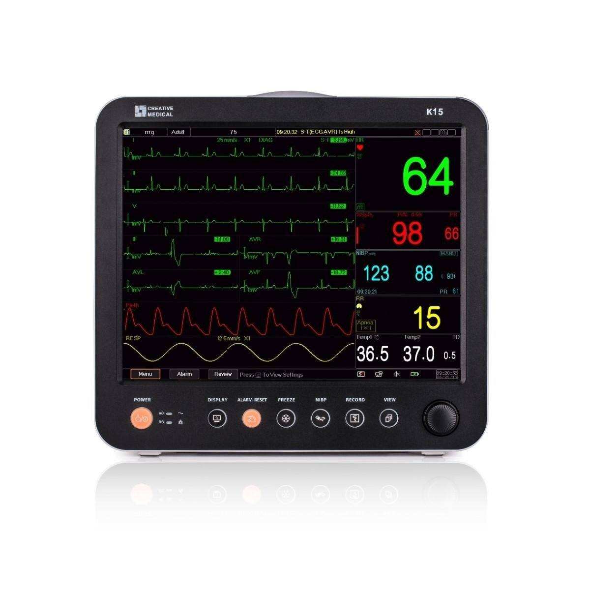 Moniteur de surveillance multi paramètres 15 pouces - Creative medical