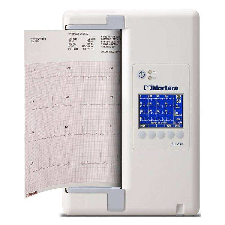Electrocardiographe avec interprétation 12 pistes ELI230 - Mortara