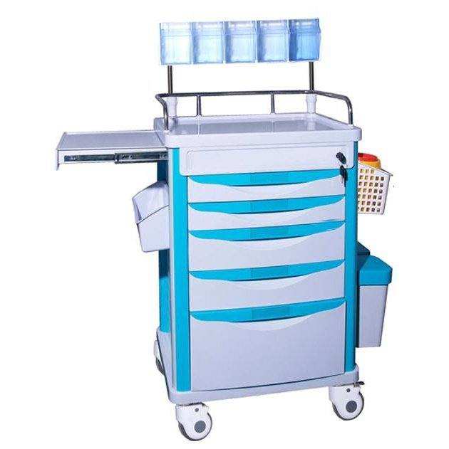 Chariot d'anesthésie en ABS