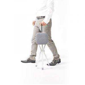 Canne siège pliable