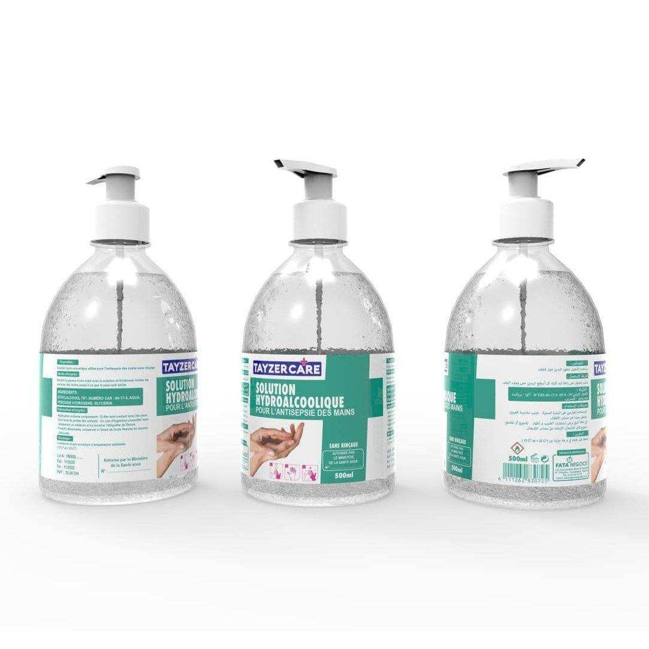Solution hydroalcoolique des mains 500Ml